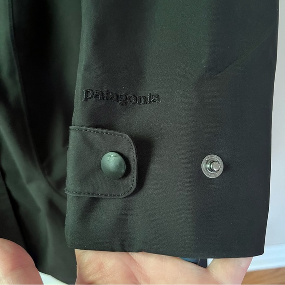 Patagonia W’s Arborist Trench Rain Coat H2no Black L - Picture 6 of 14